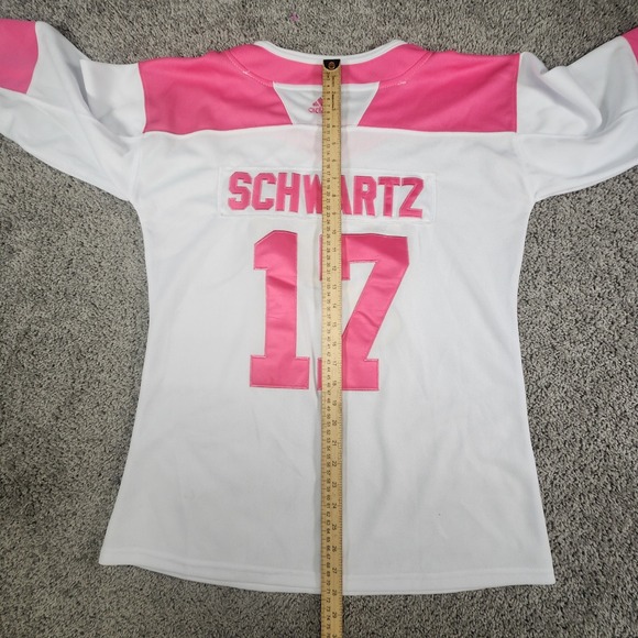 Jaden Schwartz Adidas Shirt Womens  XXL Pink St. Louis Blues 17 NHL‎ Hockey - Picture 9 of 11